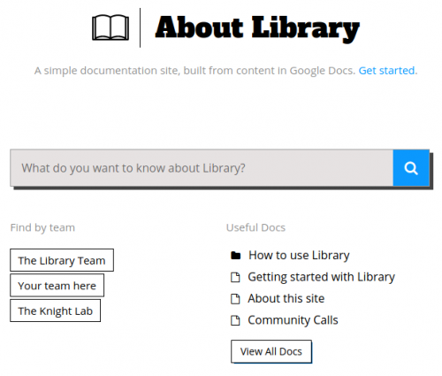 Captura de pantalla de nyt-library-demo.herokuapp.com