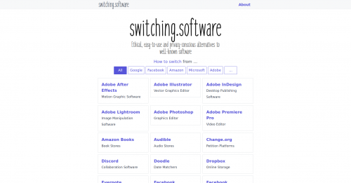 Captura de pantalla de switching.software
