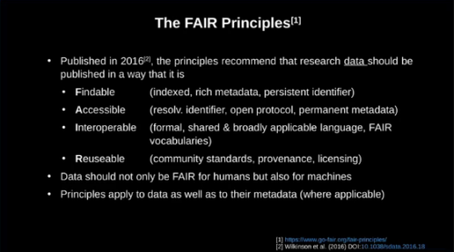 FAIR principles. Free Software and Open Science by Christian Busse