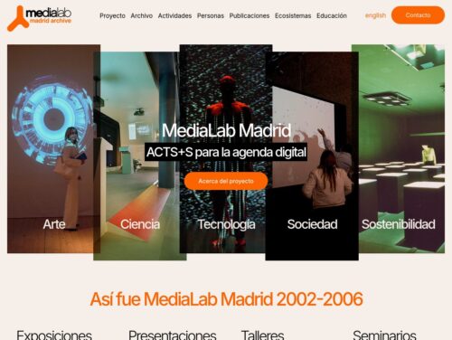 Captura de pantalla de archivomedialabmadrid.org