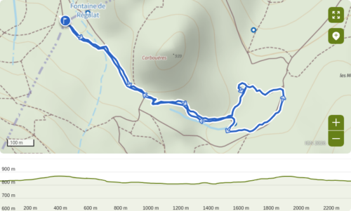 Mapa y perfil de la caminata Sur le pas des Hadas